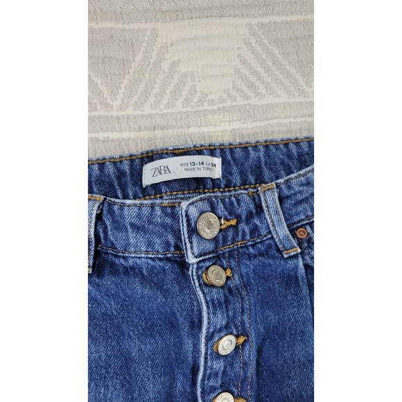 ZARA Kids The Palazzo High-Rise Wide-Leg Jeans – Size 13-14 (US 14) - Picture 2 of 6